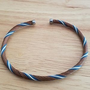 NWOT Metal and Wire Bracelet